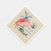 Mermaid Watching – 夏のビーチ スタンダードランチョンナプキン (角)