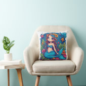 mermaid Watercolor  クッション (椅子)