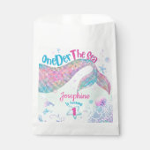 Mermaid watercolor first birthday フェイバーバッグ (正面)