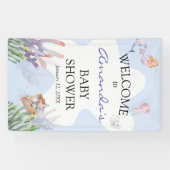 Mermaid Welcome図解入りの、写真付きのの看板バナー 横断幕 (横)