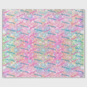 Mermaid whimsical colorful birthday custom ラッピングペーパー (フラット)