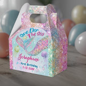 Mermaid whimsical first birthday custom フェイバーボックス