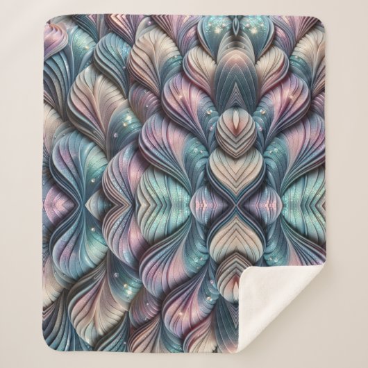 Mermaid Whispers シェルパブランケット (正面)