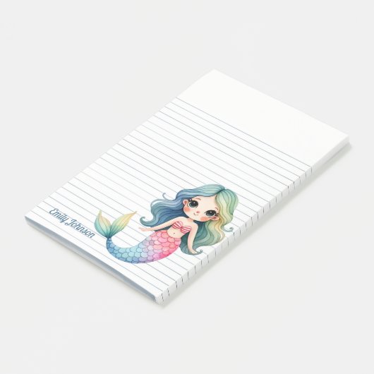 Mermaid Whispers Sticky Notes ポストイット (アングル)