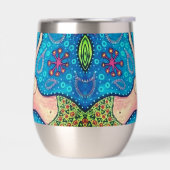 Mermaid Wine Tumbler Water Bottle (左面)