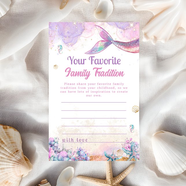 Mermaid Wishes Family Tradition Card (クリエイターアップロード済み)