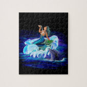 Mermaid with Dolphin ジグソーパズル (縦)