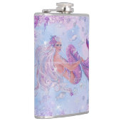 Mermaid with flowers by Renee Lavoie フラスク (右)