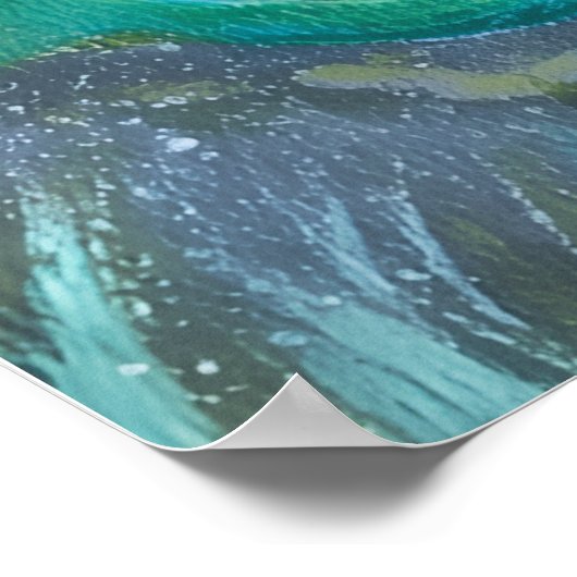 Mermaid with her pearl poster ポスター (角)