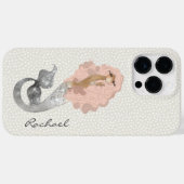 Mermaid With Pink Hair and Your Name Case-Mate iPhoneケース (裏面 (横))