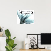 #MermaidLife人魚の魂 |テール引用文 ポスター (ホームオフィス)