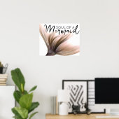 #MermaidLife人魚の魂 |引用文紫 ポスター (ホームオフィス)