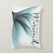 #MermaidLife本当に人魚だ |テール引用文 アクセントクッション (裏面(縦))