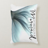 #MermaidLife本当に人魚だ |テール引用文 アクセントクッション (正面(垂直))