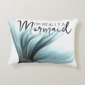 #MermaidLife本当に人魚だ |テール引用文 アクセントクッション (裏面)