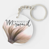 #MermaidLife本当に人魚だ |バラ金ゴールドテール キーホルダー (裏面)