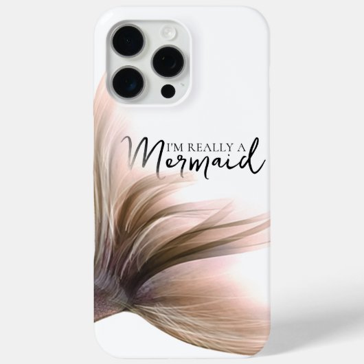 #MermaidLife本当に人魚だ |バラ金ゴールドテール Case-Mate iPhoneケース (裏面)