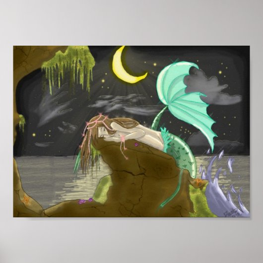 mermaidmoonlight by実験的な虹 ポスター (正面)