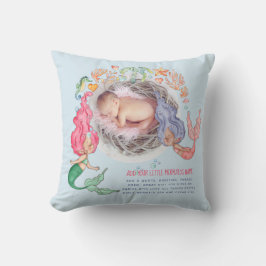 Mermaids パーソナライズされた PHOTO Gift クッション