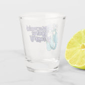 Mermaids Against Misogny Feminist Mermaidのアートワーク ショットグラス (裏面)