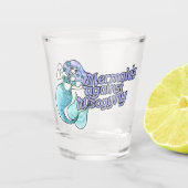 Mermaids Against Misogny Feminist Mermaidのアートワーク ショットグラス (正面)