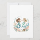 Mermaids and Matrimony Beachl Bachelorette Party 招待状 (裏面)