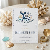 Mermaids and Matrimony Ocean Bachelorette Party 招待状