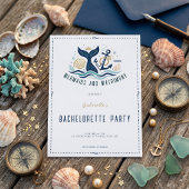 Mermaids and Matrimony Ocean Bachelorette Party 招待状