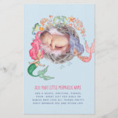 Mermaids BUDGET写真招待状発表 便箋 (正面)