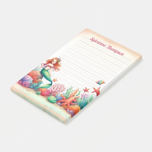 Mermaid's Cove Sticky Notes ポストイット (アングル)