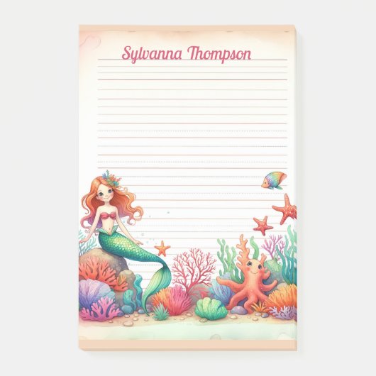 Mermaid's Cove Sticky Notes ポストイット (正面)