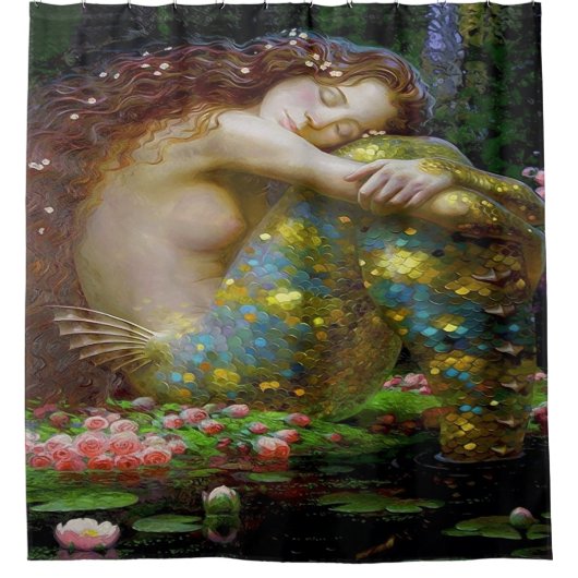 Mermaid's Dream シャワーカーテン (正面)