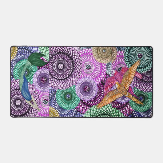 Mermaids Love Parrots デスクマット (正面)