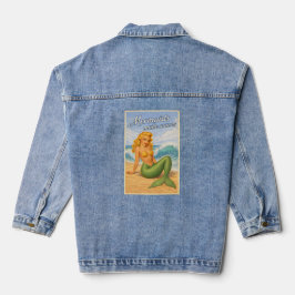 Mermaids Make Waves Retro Pin-Up | Coastal Beach デニムジャケット