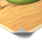 Mermaids Make Waves Retro Pin-Up Coastal Beach Art ポスター (角)