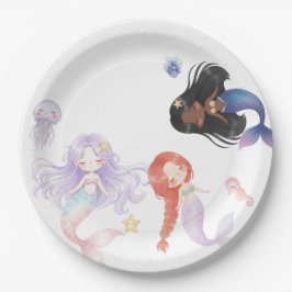 Mermaids Paper Plate ペーパープレート