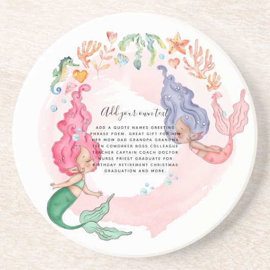 MERMAIDS Personalized コースター (正面)