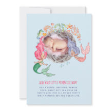 Mermaids PHOTOパーソナライズされた招待状発表