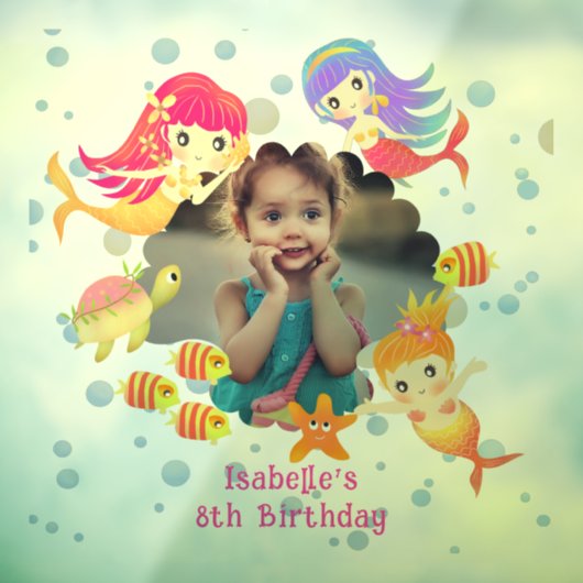 Mermaids Photo Transparent ウィンドウサイン (シート3)