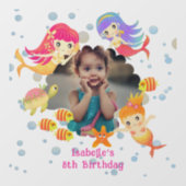 Mermaids Photo Transparent ウィンドウサイン (シート)