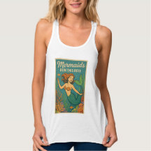 Mermaids Run This Reef Retro Coral Ocean Sea Life