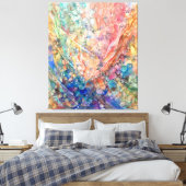 Mermaid's Shadow: Ocean Depths キャンバスプリント (インサイチュ (寝室))