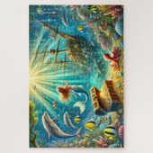Mermaid's Treasure Cove Undersea Shipwreck  ジグソーパズル (縦)