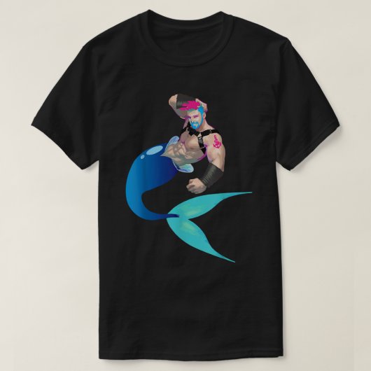 Merman Gay Cruise s for Men Beaches Boats and Bros Tシャツ (デザイン正面)
