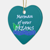 Merman Of Your Dreams （白） セラミックオーナメント (左)