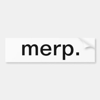 Merpのバンパーステッカー バンパーステッカー
