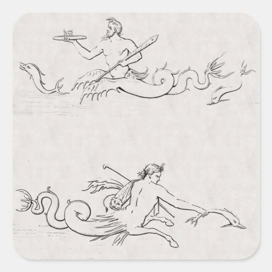 Merpeople スクエアシール (正面)