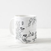 Merpugs コーヒーマグカップ (正面左)