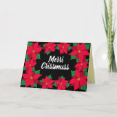 Merri Crissmuss Caribbean Poinsettia Christmas カード (正面)