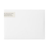 Merried Christmas Holly Mistletoeフォトアドレス ラップアラウンドラベル (正面)